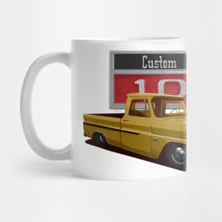 1966 Slammed Gold Chevy C10 Truck Mug